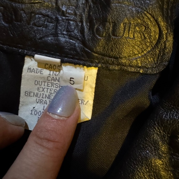 Leather ranch Black Leather Jacket for Women - Picture 5 of 7